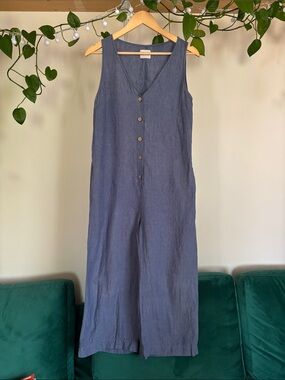 OFFON Linen Wide-leg Summer Jumpsuit